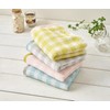 Kosugizen Face Towel, Claire Check, 13.4 x 31.5 inches (34