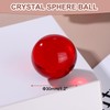 sourcing map 30mm/1.2" Crystal Sphere Ball Glass Solid Decorative Sphere