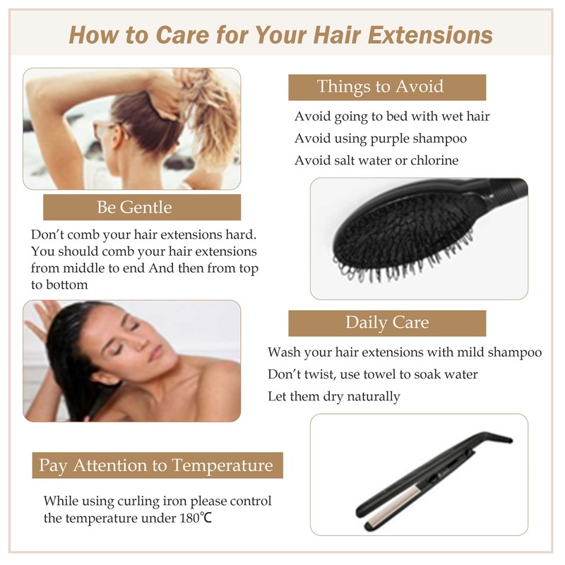 Easyouth Brown Micro Ring Extensions Highlighted Micro Ring Real Hair