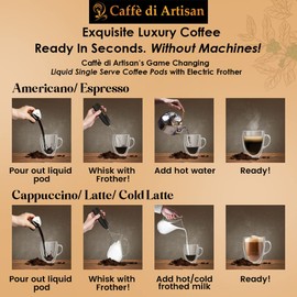 Grand Cru Combo Cold Brew Concentrate Instant 72 Coffee Pods 100% Pure Rich Arabica Medium to Medium Dark Roast Coffee Beans Syrup | Instant Coffee Concentrate Liquid Capsule From Caffè Di Artisan…