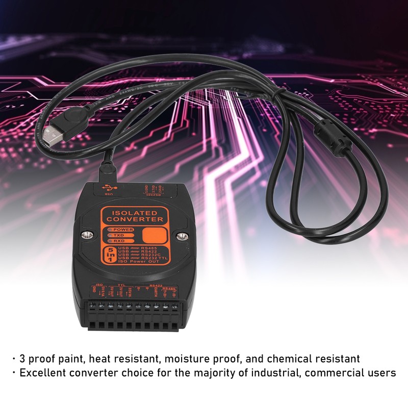 USB to RS485 Adapter 5 in 1 Converter Industrial Grade