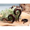 Fly Style Rosewood Spiral Ear Expander, Wood