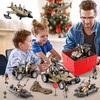 78-in-1 Army Men Sets Toys with Realistic Military Truck/Helicopter/Kayak Boat/Motorcycle/Army