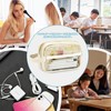 Zeunoen Large Capacity Transparent Pen Case with Dividers, Pencil Case,