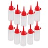 Operitacx Clear Plastic Applicator Tip Bottles Squeeze Bottles for Acrylic