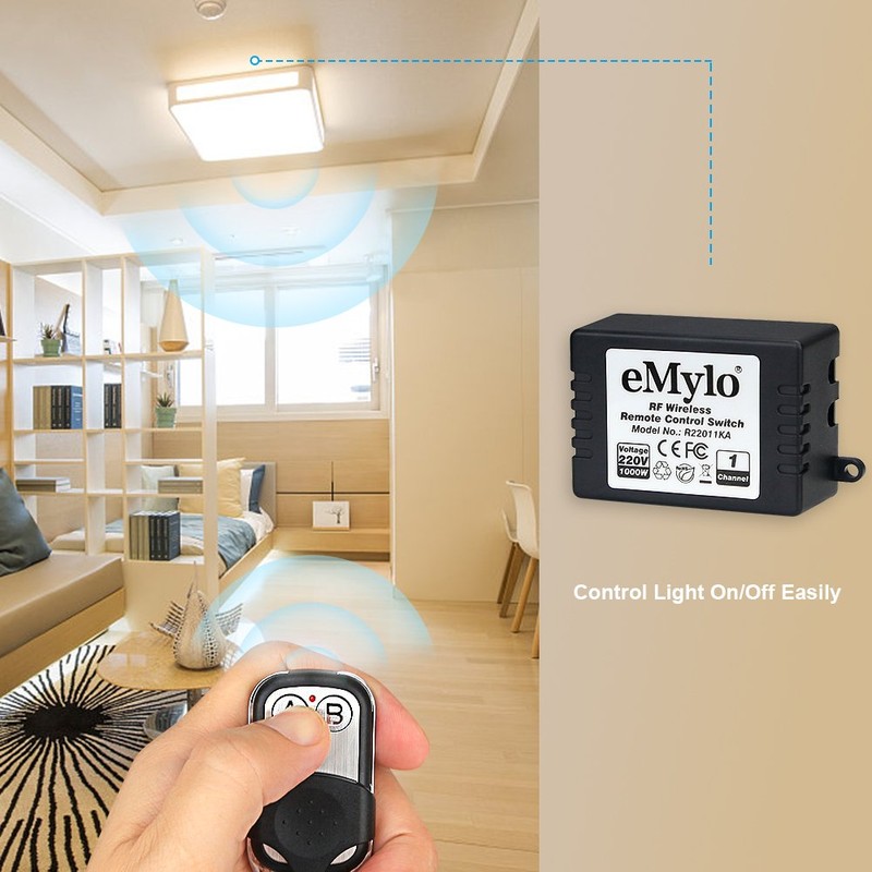 eMylo AC 220V-230V-240V 1000W 1 Transmitter 2X 1 Channel Smart