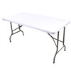 Kesfey White Rectangle Elastic Fitted Tablecloth, 30x72 Inches Waterproof Polyester
