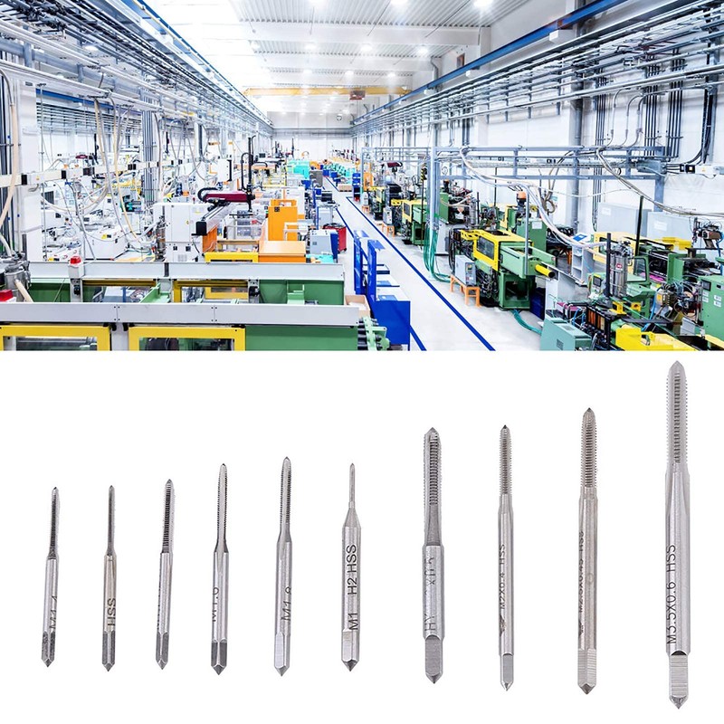 10PCS Machine Hand Tap M1 to M3.5 High Speed Micro