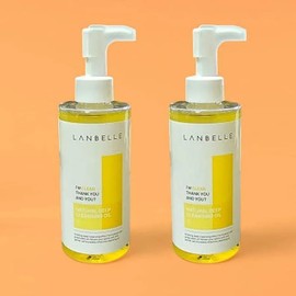Lanbelle Natural Deep Cleansing Oil 200ml+200ml Double Plan (AD) / 랑벨 내츄럴 딥 클렌징 오일 200ml+200ml 더블기획 (AD)