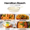 Hamilton Beach Enameled Cast Iron Fry Pan 12-Inch Cream, Cream