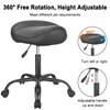 JOSTZHXIN Rolling Stool PU Leather Swivel Stools Height Adjustable, Drafting
