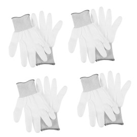 Hohopeti 12 Pairs PU Coated Static Gloves Non Slip Breathable Gardening Cleaning Tools for Men Women Ergonomic Fit for Woodworking and Safe Handling