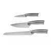 Ikea ÄNDLIG 3 Piece Knife Set Stainless Steel Gray &