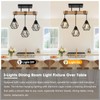 Feanron 3-Lights Farmhouse Dining Room Pendant Light Fixtures Over Table,