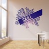 Vinyl Wall Decal Skills Coaching Success Training Education University Office