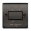 BG Electrical NBN15 Black Nickel TP Fan Isolator Switch