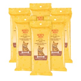 Burt's Bees for Pets Cat Dander Wipes with Colloidal Oat Flour, 6pk, 98% Natural Origin Formulas, Cat Dander Remedy, Cat Wipes for Allergy Relief, Cat Dander Wipes, 6pk, 50ct