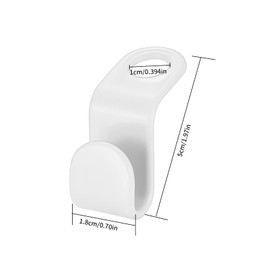 65 Pcs Clothes Hanger Connector Hooks, Space Saver Hangers, Space Saving Coat Clothes Connectors Hangers Hooks for Wardrobe Closet Garderobe Organiser Hooks Space Saving Savers- White