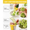 Spiral Vegetable Fruit Slicer Cutter, Flower Salad Decorating Maker