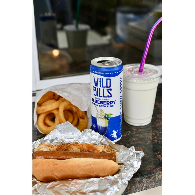 Blueberry - Wild Bill's Zero Sugar Cream Soda, Zero Artificial