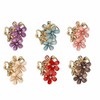 6PCS Flower Hair Clips Small Dainty Mini Metal Claw