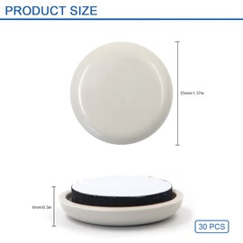 30 Pieces Self-Stick Furniture Sliders, Magic Chair Leg Pad, Round Furniture Movers for Carpet, Furniture Moving Pads for Hardwood Floors Sliders (1.37inch)