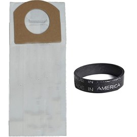 Replacement Part For Dirt Devil Hand Vac Models 08100, 08100RED, 08130, 08150K, Type G 9pk Paper Bags with Style 1 2pk Belts