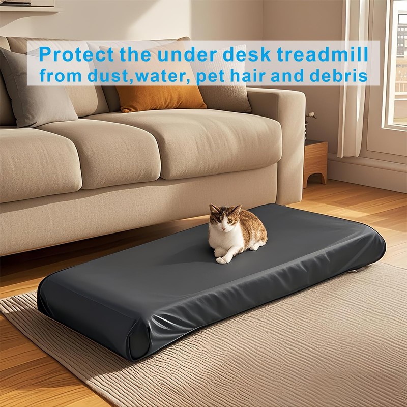 Under Desk Treadmill Cover Dustproof, Portable Foldable Treadmill Cover Waterproof