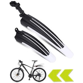 VeloGo Bicycle mudguard set, front and rear mudguard for mountain bike and road bike, adjustable angle, easy installation, suitable for 20-26 inch bicycles