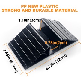 6Pcs Plastic Pet Dog Gate Support Feet - Triangular Isolation Fence Reinforcement Fittings - Anti Fall Free Standing Dog Gate Fence Panel for configurable Dog Gates and Pet Enclosures