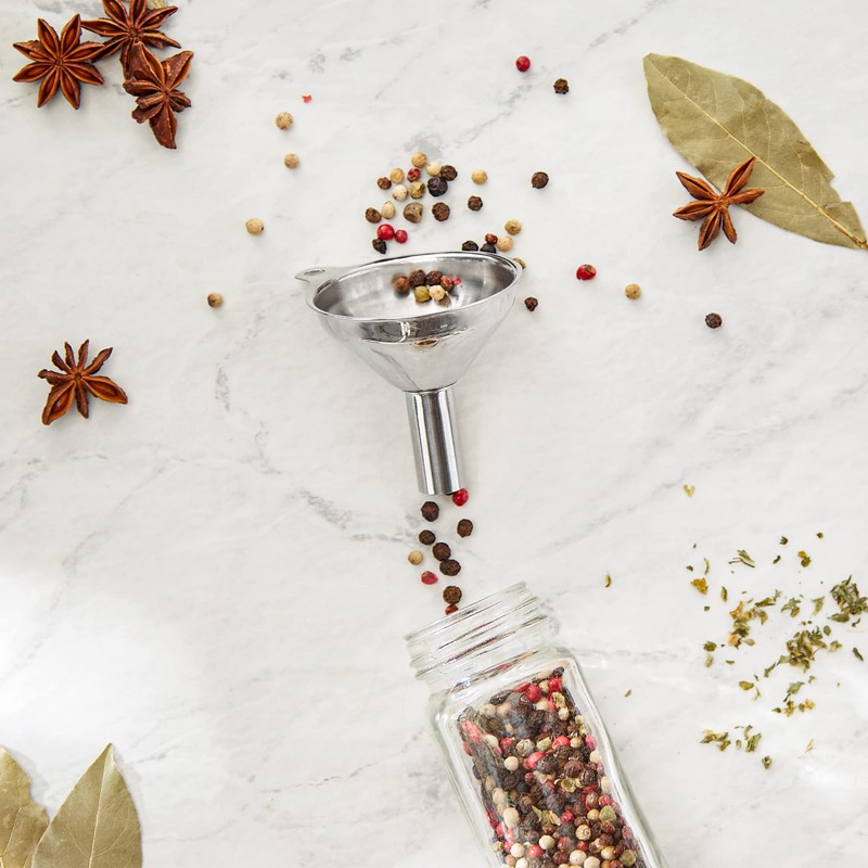 Stainless Steel Funnel - For Filling Narrow Jars and Bottles,
