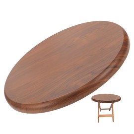 PRETYZOOM Round Wooden Stool Seat Replacement 11.2'' Easy Install Smooth Brown Wood Top Stool Seat Accessory （29cm）
