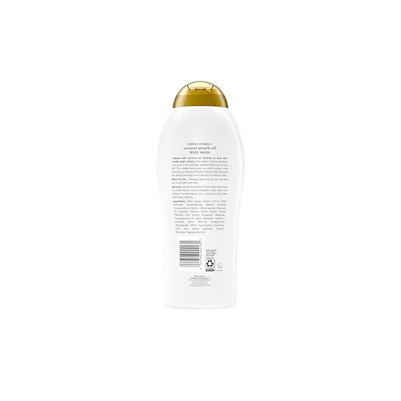 OGX, Body Wash Humectante de Aceite de Coco, 577 ml