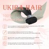 Ukira Black Silver Hair Extensions for Women Real Human Hair,