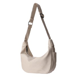Ailiyumo Women's Shoulder Bag, Lightweight, Crossbody Bag, PU Leather, Waterproof, Hobo Bag, Horizontal, Stylish, Practical, Durable, Soft, Multiple Storage, Commuting to Work, OL, Everyday 2-Way
