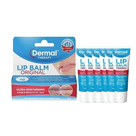 Dermal Therapy Original Lip Balm Tube | Designed to Hydrate & Soften Severely Dry Lips | 6 x 10g