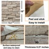 Yutianli 20PSC 3D Wall Panels Peel and Stick Faux Brick