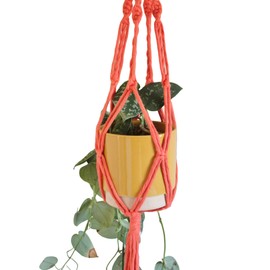 Piglet&Chestnut DIY Plant Hanger Kit, Macrame Beginner Kit, DIY Craft Kit Learn to Macrame UK Made, Coral