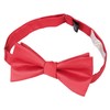 DQT Plain Solid Check Men's Formal Wedding Self Tie Bow