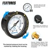 MEANLIN MEASURE 0~60Psi Plastic Frame 1/4" NPT Start and Clean