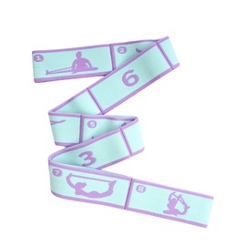 QENLKIX Stretch Band for Ballet 8 Grid Bands Ballet Practice Yoga Equipment Body Correction Muscle Stretch Teal Purple