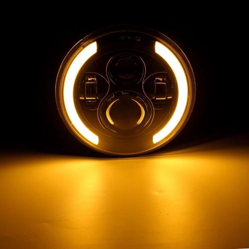uspart- 2x Fit Freightliner FL112 Truck 7" Round Projector LED