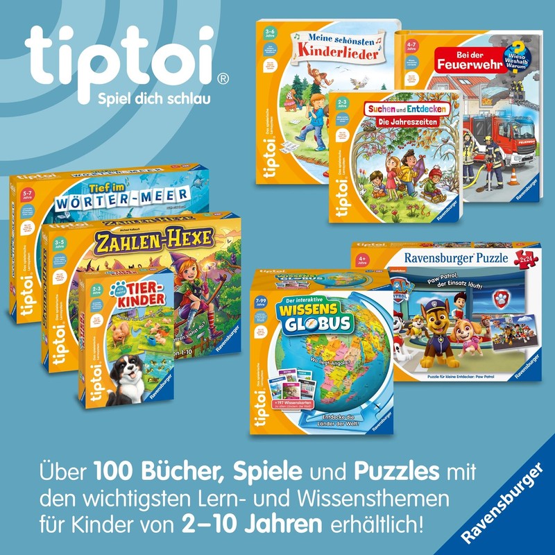 Ravensburger tiptoi Pen with Song Board 00233, Playful Learning System,