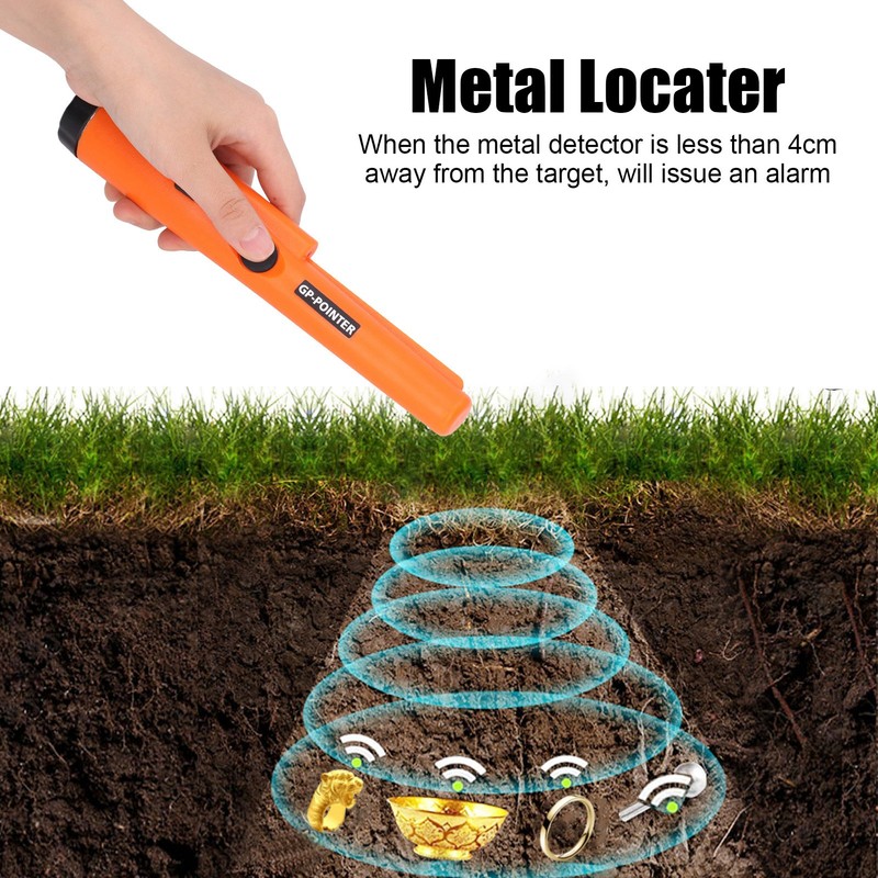 360° Handheld Metal Detector Portable Metal Finder Waterproof Metal Locater