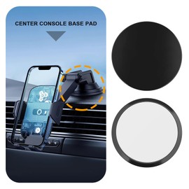 eMagTech 3pcs Adhesive Dashboard Pad Disc Dashboard Suction Pad Double-Stick Adhesive Backing Compatible with Dash Cam GPS Car Phone Mount Black