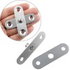 LUORNG 4PCS 360 Degree Swivel Invisible Door Hinge Stainless Steel