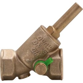 JS Check Valve – Backflow Preventer DVGW with Emptying – Angled Seat – Brass 1 Inch