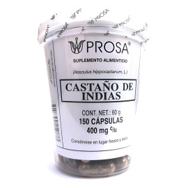 Castaño De Indias 150 Cápsulas De 400 Mg Prosa. Sin Sabor