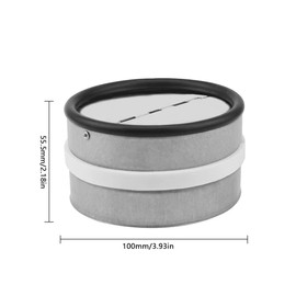 Insert check valve with sealing rubber backflow flap 100 mm for ventilation duct and air extractor for pipe installation pipe connector