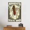 Lantern Press 24x36 Inch Giclee Print, Mosquito, Minnesota State Bird